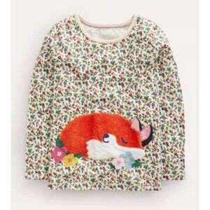 Mini Boden Fox Appliqué T-shirt